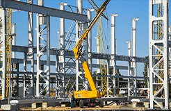 Timber beam structural system used in building construction project