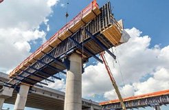 Large scale infrastructure engineering project using DESHINE construction materials