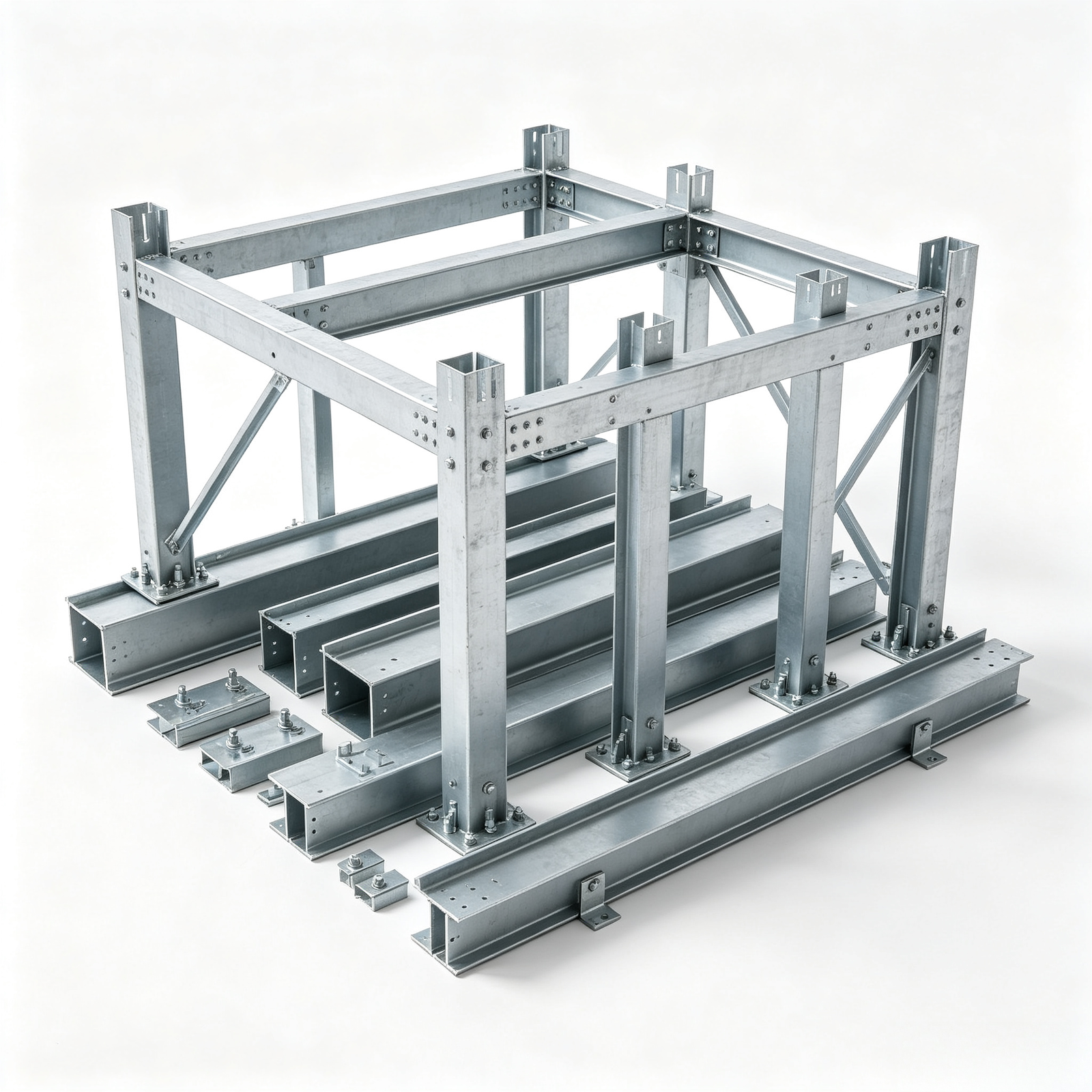 Prefabricated steel structures for warehouses, factories, industrial buildings, and commercial construction projects